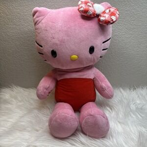 $29 🌙 Build A Bear Holly Jolly Hello Kitty With Gingham Bow CLEAN Read